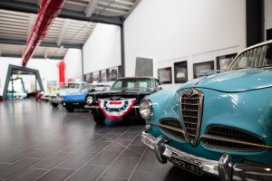 Alfa Romeo Cars at Lamborghini Museum Exhibition Space