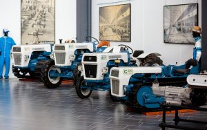 Tractors at Lamborghini Museum Exhibition Space